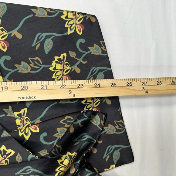 Pink Martini Open Front Blazer Jacket Womens Size Large Black Gold Florals - Picture 6 of 11